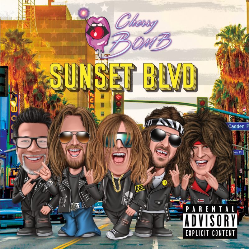 Cherry Bomb nous fait voyager avec ‘Sunset BLVD’ : un hommage vibrant au rock des années 80