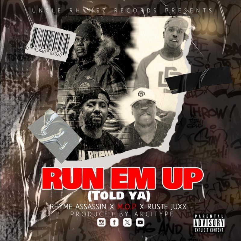 Rhyme Assassin dévoile un banger avec M.O.P. et Ruste Juxx sur « Run Em Up (Told Ya) »