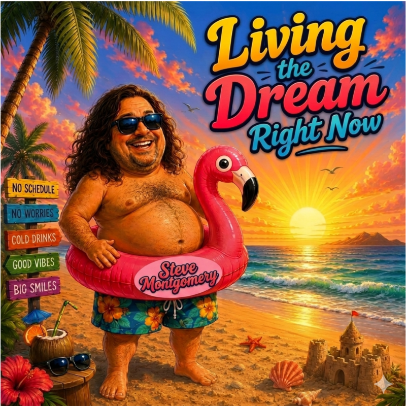 Une plongée dans le rock solaire de Steve Montgomery avec « Living The Dream Right Now »